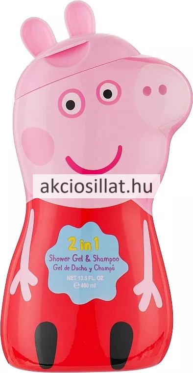Image of Air-Val Peppa Malac 2D 2in1 tusfürdő és sampon 400ml