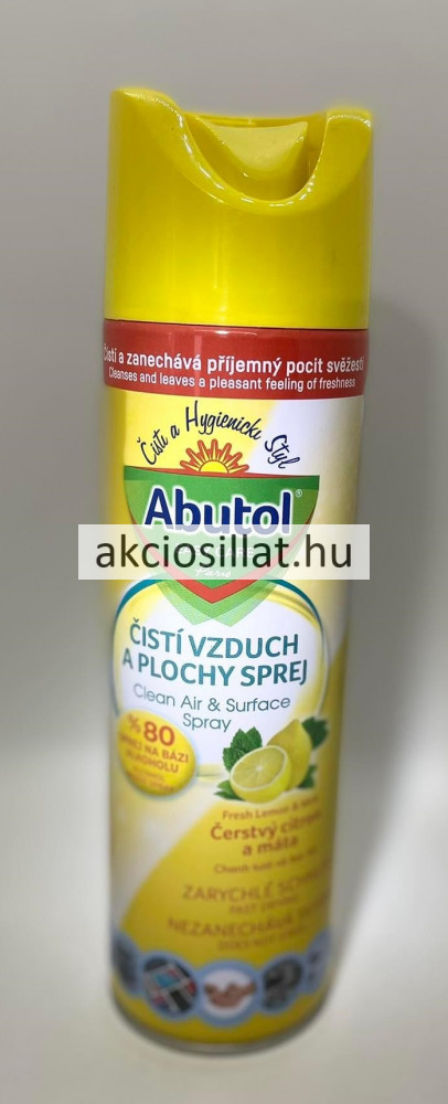 Image of Abutol Fresh Lemon &amp; Mint Levegő és Felület tisztító spray 450ml